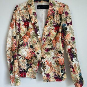 Zara floral blazer size Medium